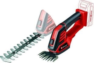 Einhell 3410313 cordless grass shear 8 mm 18 V Lithium-Ion (Li-Ion) Black, Red цена и информация | Кусторезы, ножницы для газона | pigu.lt