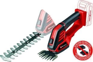 Einhell 3410313 cordless grass shear 8 mm 18 V Lithium-Ion (Li-Ion) Black, Red цена и информация | Кусторезы, ножницы для газона | pigu.lt