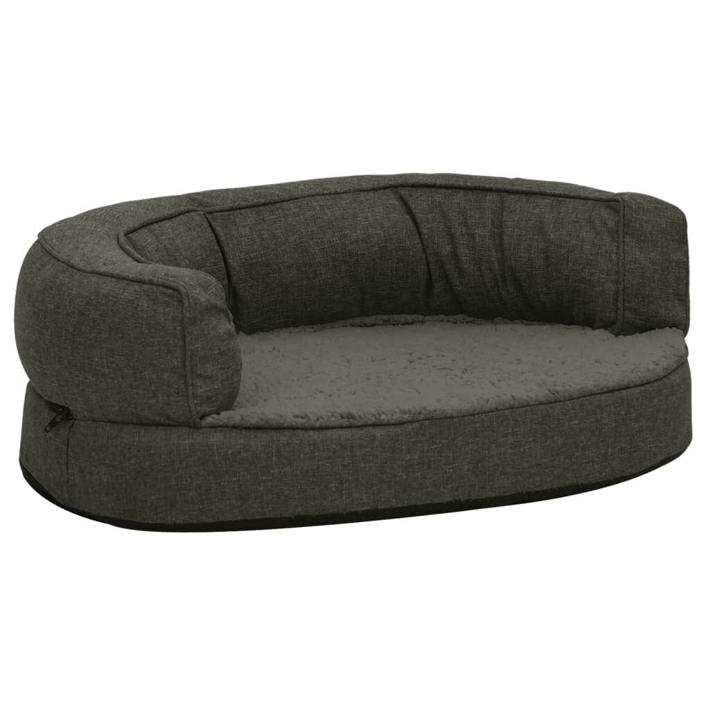 Ergonomiška lova šunims, 60x42 cm, pilka цена и информация | Guoliai, pagalvėlės | pigu.lt