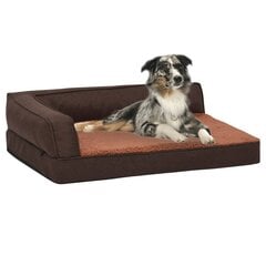 Ergonomiška lova šunims, 75x53 cm, ruda kaina ir informacija | Guoliai, pagalvėlės | pigu.lt