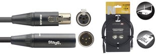 Stagg, 4pin MiniXLR M/F, 1.5 м цена и информация | Кабели и провода | pigu.lt