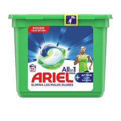 Kapsulės Ariel Odor Active Valiklis 3 viename, 21 vnt kaina ir informacija | Ariel Virtuvės, buities, apyvokos prekės | pigu.lt