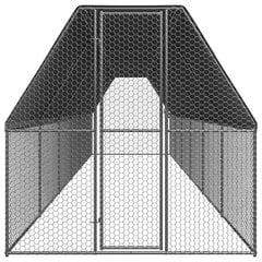 Lauko narvas viščiukams, 2x12x2 m, pilkas kaina ir informacija | Inkilai, lesyklėlės, narvai | pigu.lt