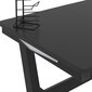 vidaXL Žaidimų stalas su LED ir Z kojelėmis, juodas, 110x60x75cm kaina ir informacija | Kompiuteriniai, rašomieji stalai | pigu.lt