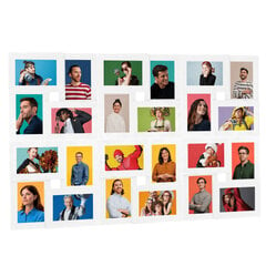 vidaXL Rėmelis-koliažas, baltos spalvos kaina ir informacija | Rėmeliai, nuotraukų albumai | pigu.lt
