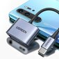 Ugreen audio adapter USB Type C (m) - USB Type C PD QC (f) + 3.5mm mini jack (f) CM231 kaina ir informacija | Laidai telefonams | pigu.lt