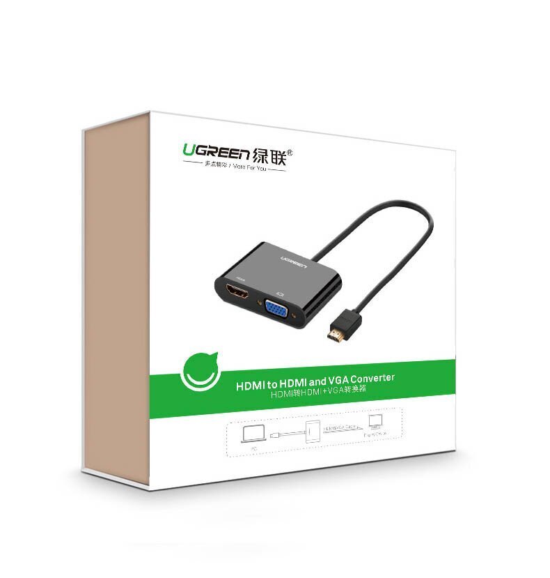 UGreen HDMI to VGA + HDMI Converter - 40744 – Starlite