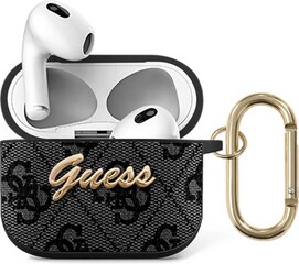 GUA34GSMK Guess 4G Script PC/PU Case for Airpods 3 Grey цена и информация | Наушники | pigu.lt