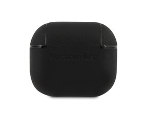 MEA3CSLBK Mercedes Leather Case for AirPods 3 Black цена и информация | Аксессуары для наушников | pigu.lt