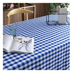 Atspari dėmėms nesiglamžanti languota staltiesė RainBow® Teflon® DuPont paviršiumi 115x165 cm, mėlyna kaina ir informacija | Staltiesės, servetėlės | pigu.lt
