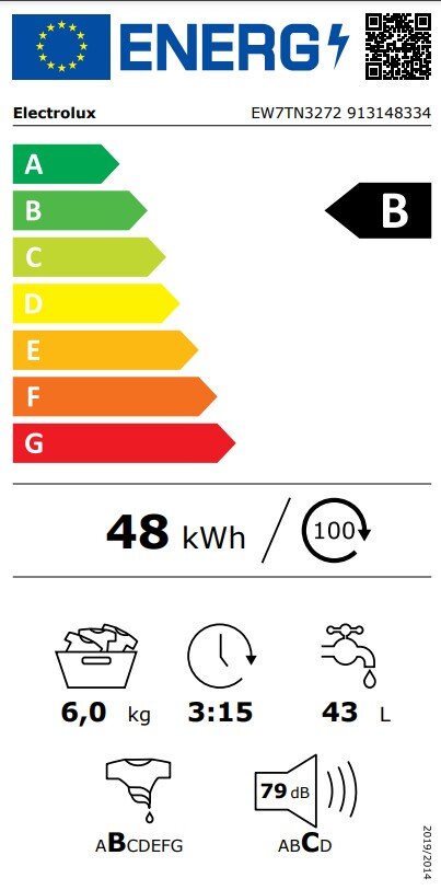 Electrolux EW7TN3272 цена и информация | Skalbimo mašinos | pigu.lt