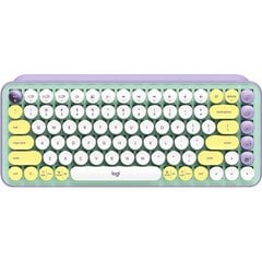 Logitech POP Keys Wireless Mechanical Emoji, SWE, daydream lilac - Wireless keyboard kaina ir informacija | Klaviatūros | pigu.lt