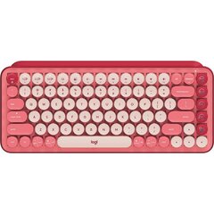 Logitech POP Keys Wireless Mechanical Emoji, RUS, heartbreaker pink - Wireless keyboard kaina ir informacija | Klaviatūros | pigu.lt