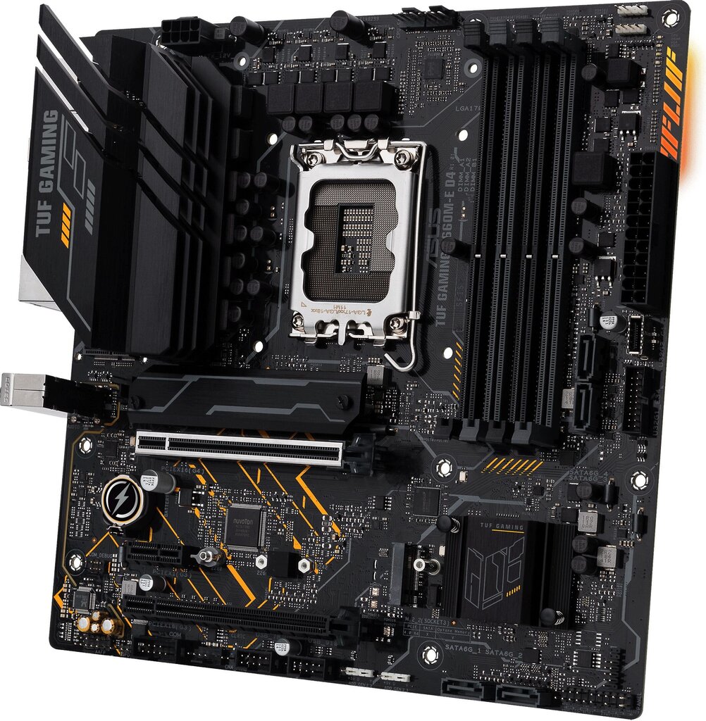 Asus TUF Gaming B660M-E D4 kaina ir informacija | Pagrindinės plokštės | pigu.lt