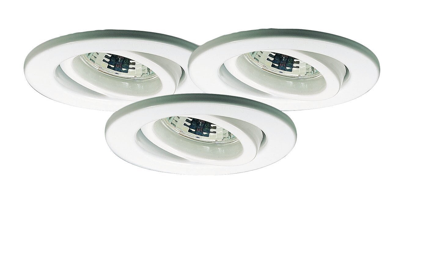 Įmontuotas lubinių šviestuvų komplektas Nice Price, balta kaina ir informacija | Įmontuojami šviestuvai, LED panelės | pigu.lt