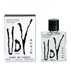 Tualetinis vanduo Ulric De Varens Black EDT vyrams, 60 ml kaina ir informacija | Kvepalai vyrams | pigu.lt