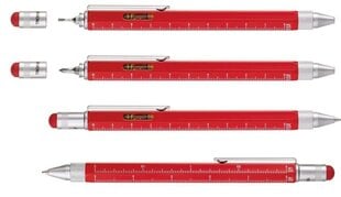 Многофункциональная ручка TROIKA Construction, красная цена и информация | Бизнес подарки | pigu.lt