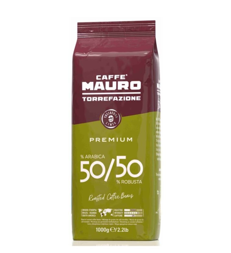 Mauro Premium skrudintos kavos pupelės, 1 kg kaina ir informacija | Kava, kakava | pigu.lt