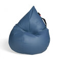 Sėdmaišis Qubo™ Splash Drop, dirbtinė oda, mėlynas