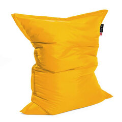 Кресло-мешок Qubo™ Modo Pillow 130, гобелен, желтое цена и информация | Кресла-мешки и пуфы | pigu.lt