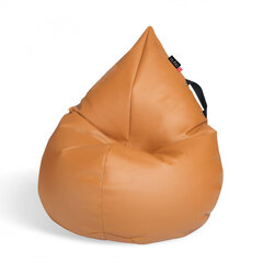 Кресло-мешок Qubo™ Splash Drop, эко-кожа, оранжевое цена и информация | Кресла-мешки и пуфы | pigu.lt