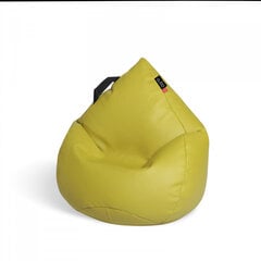 Кресло-мешок Qubo™ Splash Drop, эко-кожа, светло-желтое цена и информация | Детские диваны, кресла | pigu.lt