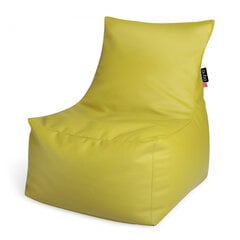 Кресло-мешок Qubo™ Birma, эко-кожа, желтое цена и информация | Кресла-мешки и пуфы | pigu.lt