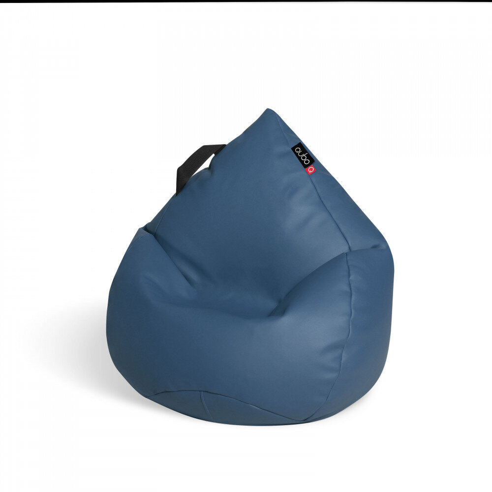 Vaikiškas sėdmaišis Qubo™ Drizzle Drop Plum Soft Fit, mėlynas kaina ir informacija | Vaikiški sėdmaišiai, foteliai, pufai | pigu.lt