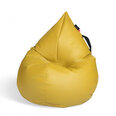 Sėdmaišis Qubo™ Splash Drop, dirbtinė oda, geltonas