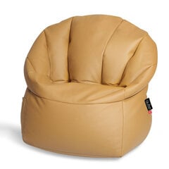 Кресло-мешок Qubo™ Shell, dэко-кожа, оранжевое цена и информация | Кресла-мешки и пуфы | pigu.lt