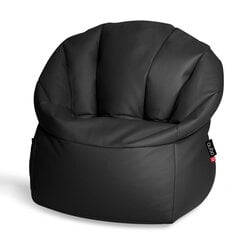 Кресло-мешок Qubo™ Shell, dэко-кожа, черное цена и информация | Кресла-мешки и пуфы | pigu.lt