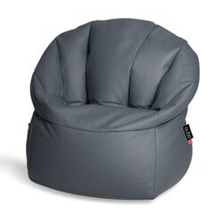 Кресло-мешок Qubo™ Shell, dэко-кожа, темно-серое цена и информация | Кресла-мешки и пуфы | pigu.lt