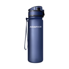 Бутылка с фильтром Aquaphor City, 500ml, Темно-синяя цена и информация | Фляги для воды | pigu.lt