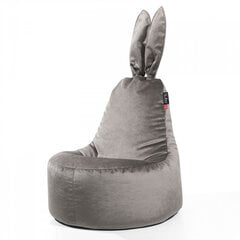 Кресло-мешок Qubo™ Daddy Rabbit, гобелен, серое цена и информация | Кресла-мешки и пуфы | pigu.lt