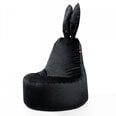 Sėdmaišis Qubo™ Daddy Rabbit, gobelenas, juodas
