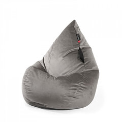 Кресло-мешок Qubo™ Splash Drop, гобелен, серое цена и информация | Кресла-мешки и пуфы | pigu.lt