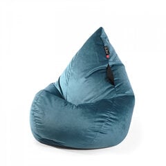 Кресло-мешок Qubo™ Splash Drop, гобелен, синее цена и информация | Кресла-мешки и пуфы | pigu.lt