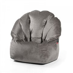 Кресло-мешок Qubo™ Shell, гобелен, серое цена и информация | Кресла-мешки и пуфы | pigu.lt