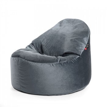 Кресло-мешок Qubo™ Cuddly 80, гобелен, темно-серое цена и информация | Кресла-мешки и пуфы | pigu.lt
