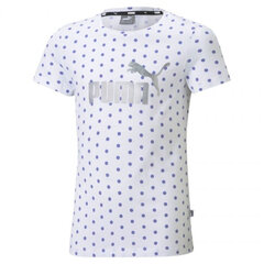 Детская спортивная футболка Puma ESS Dotted Tee Jr 58704202, белая цена и информация | Рубашка для мальчиков | pigu.lt