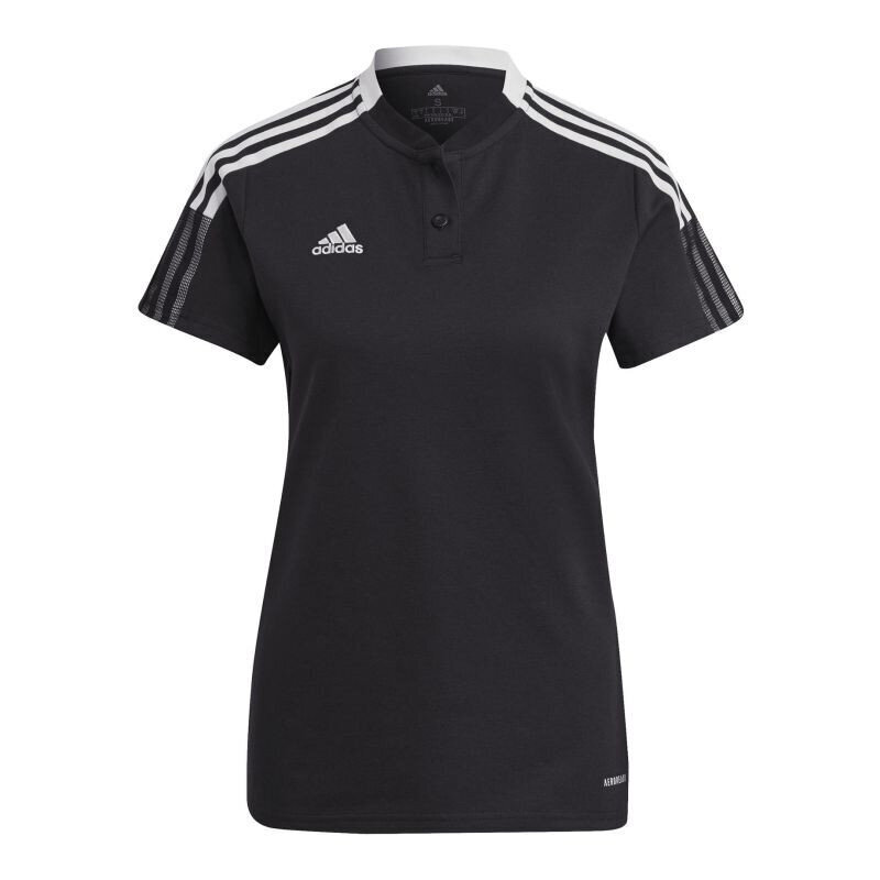 Marškinėliai moterims Adidas Tiro 21 Polo W GM7352, juodi цена и информация | Marškinėliai moterims | pigu.lt