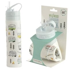 Silikoninis buteliukas 600ml - Wildwood Caravan kaina ir informacija | Gertuvės | pigu.lt