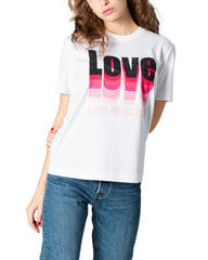 Футболка женская Love Moschino BFN-G-336550, белая цена и информация | Love Moschino Одежда, обувь и аксессуары | pigu.lt