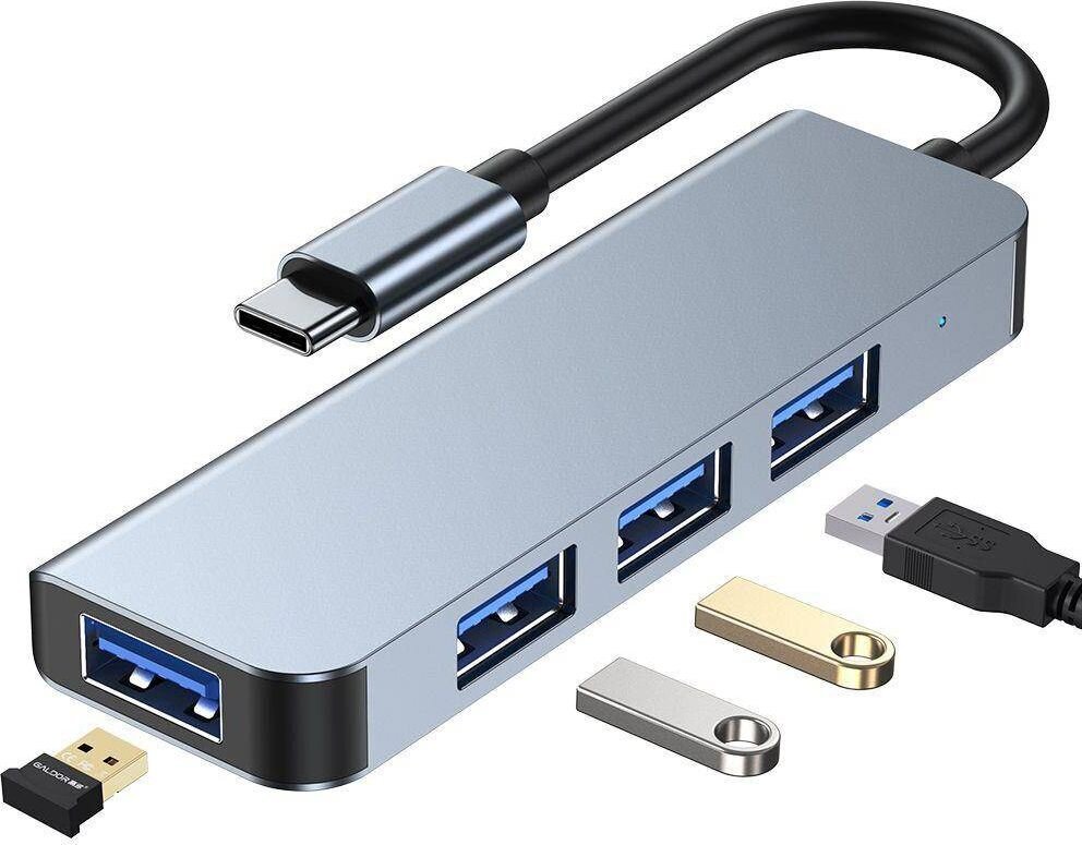 Tech-Protect V1 4in1 šakotuvas kaina ir informacija | Adapteriai, USB šakotuvai | pigu.lt