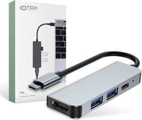 Tech-Protect сетевой концентратор цена и информация | Адаптеры, USB-разветвители | pigu.lt