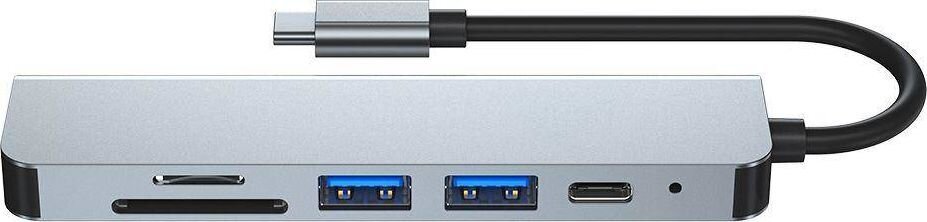 Tech-Protect V4 6in1 šakotuvas цена и информация | Adapteriai, USB šakotuvai | pigu.lt