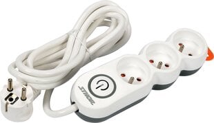 Power strip Sthor T72351 3 sockets 3 m white (72351) kaina ir informacija | Prailgintuvai | pigu.lt