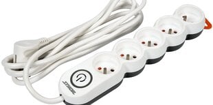 Power strip Sthor T72357 5 sockets 3 m white (72357) цена и информация | Удлинители | pigu.lt