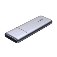 Ugreen, M.2 NVMe / M.2 SATA SSD SSD USB 3.2 Gen 2 (10Gbps) gray + cable USB - USB Type C 0.5m + USB Type C - USB Type C 0.5m (CM389) kaina ir informacija | Adapteriai, USB šakotuvai | pigu.lt