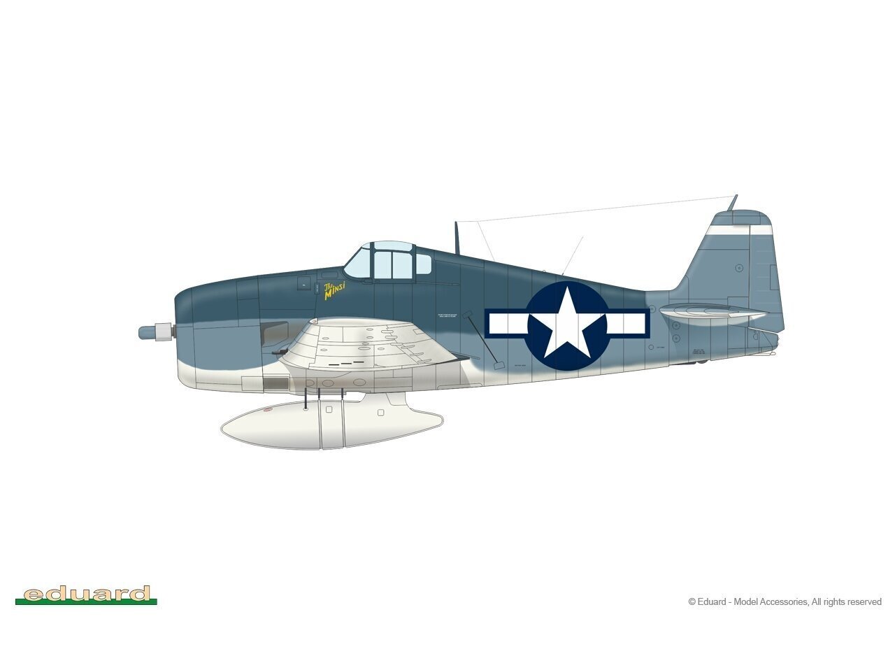 Konstruktorius Eduard - F6F-3 Weekend edition (Grumman F6F Hellcat), 1/72, 7457 kaina ir informacija | Konstruktoriai ir kaladėlės | pigu.lt